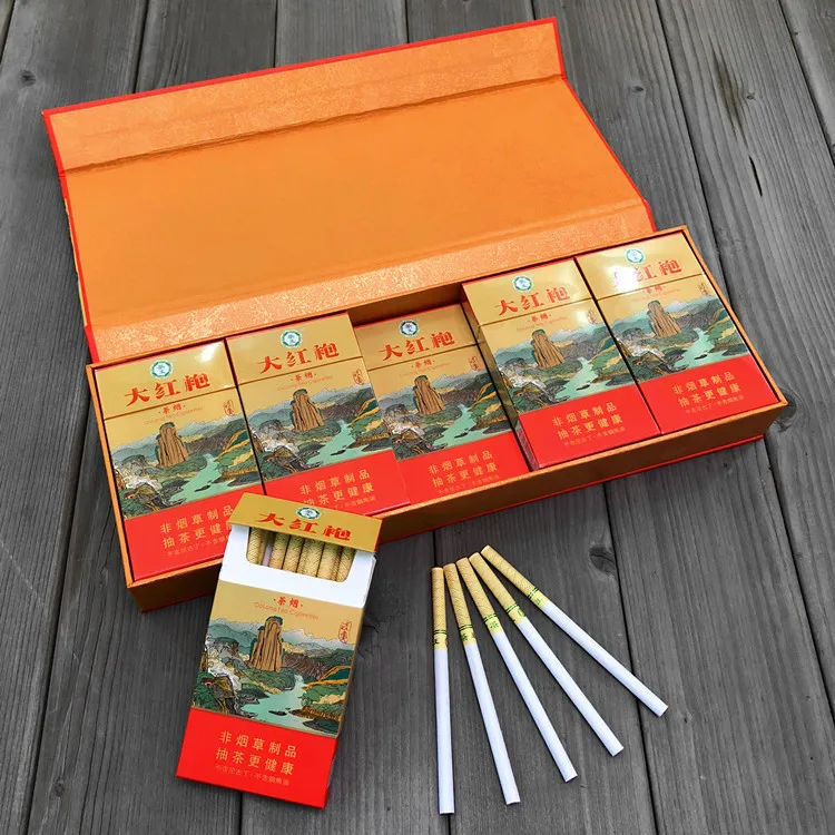 

10 Packs Herbal Tea Smoke China WuYi Bock Tea DaHongPao Cigarette to Quit smoking Nicotine Free Non Tobacco Products