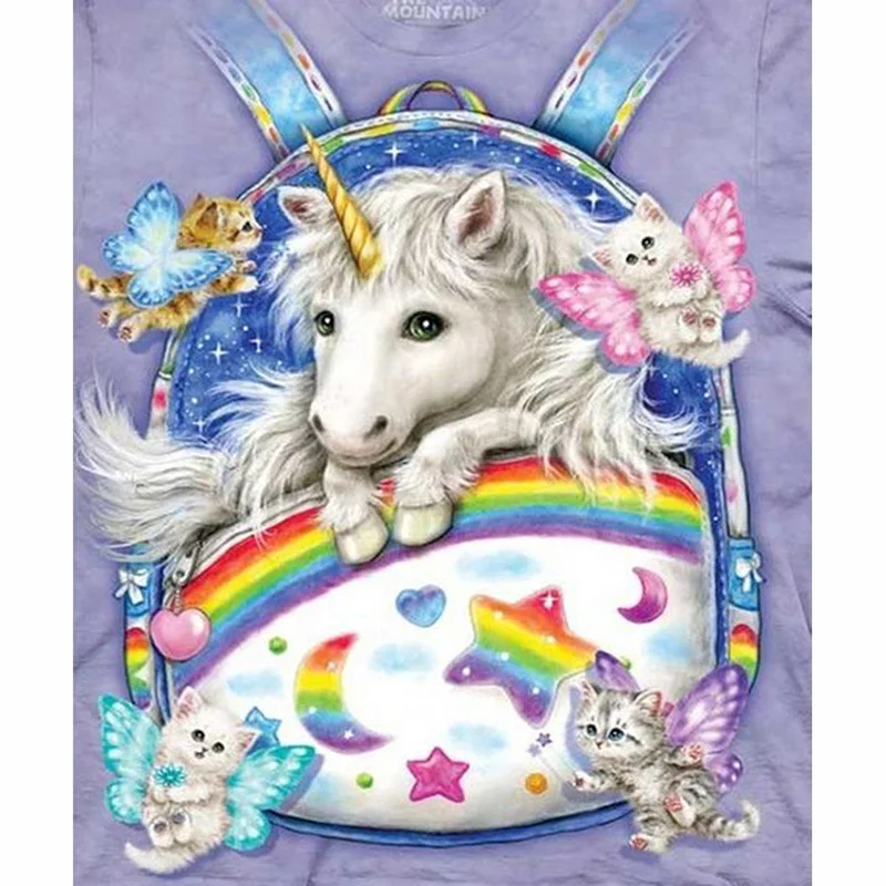 5D Diy Алмазная картина дрель квадратная американский стиль Единорог слон