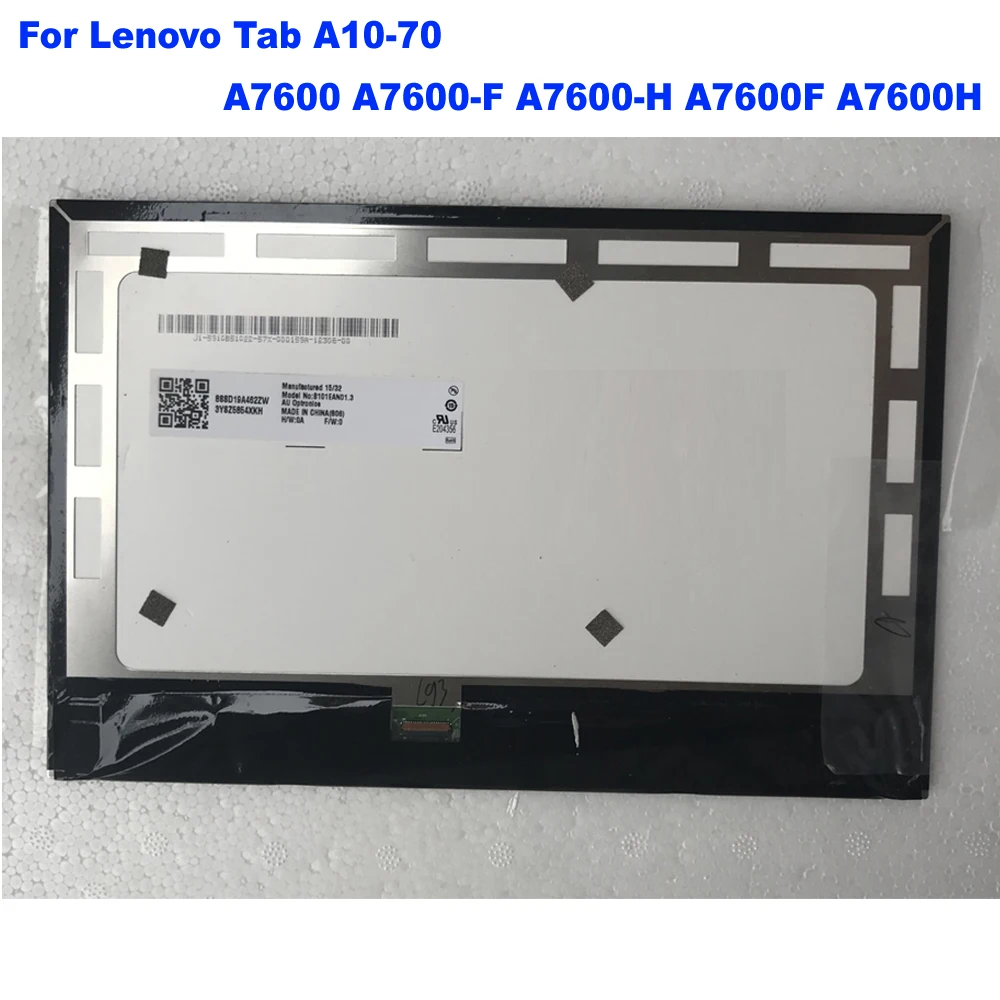 100% протестированный планшетный ПК для Lenovo Tab A10 70 A7600 F H ЖК дисплей запасная часть