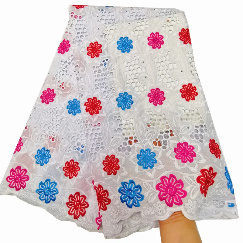 2019 Latest Swiss African Cotton Lace Fabric High Quality Voile In Switzerland With Stones For Every Dress Sews Hot!! | Дом и сад