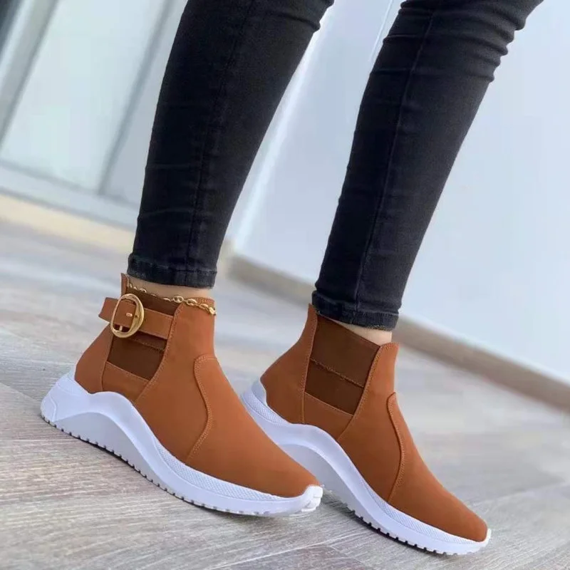 

New Spring Autumn Women's Sneakers Comfortable Shoes Low Heels Large Size Shallow Brown Black Apricot Sport Running Shoes Female
