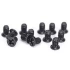 100 шт.лот, черные винты для крепления вентилятора для корпуса компьютера 70 80 90 120 140, упаковка из 100 шт