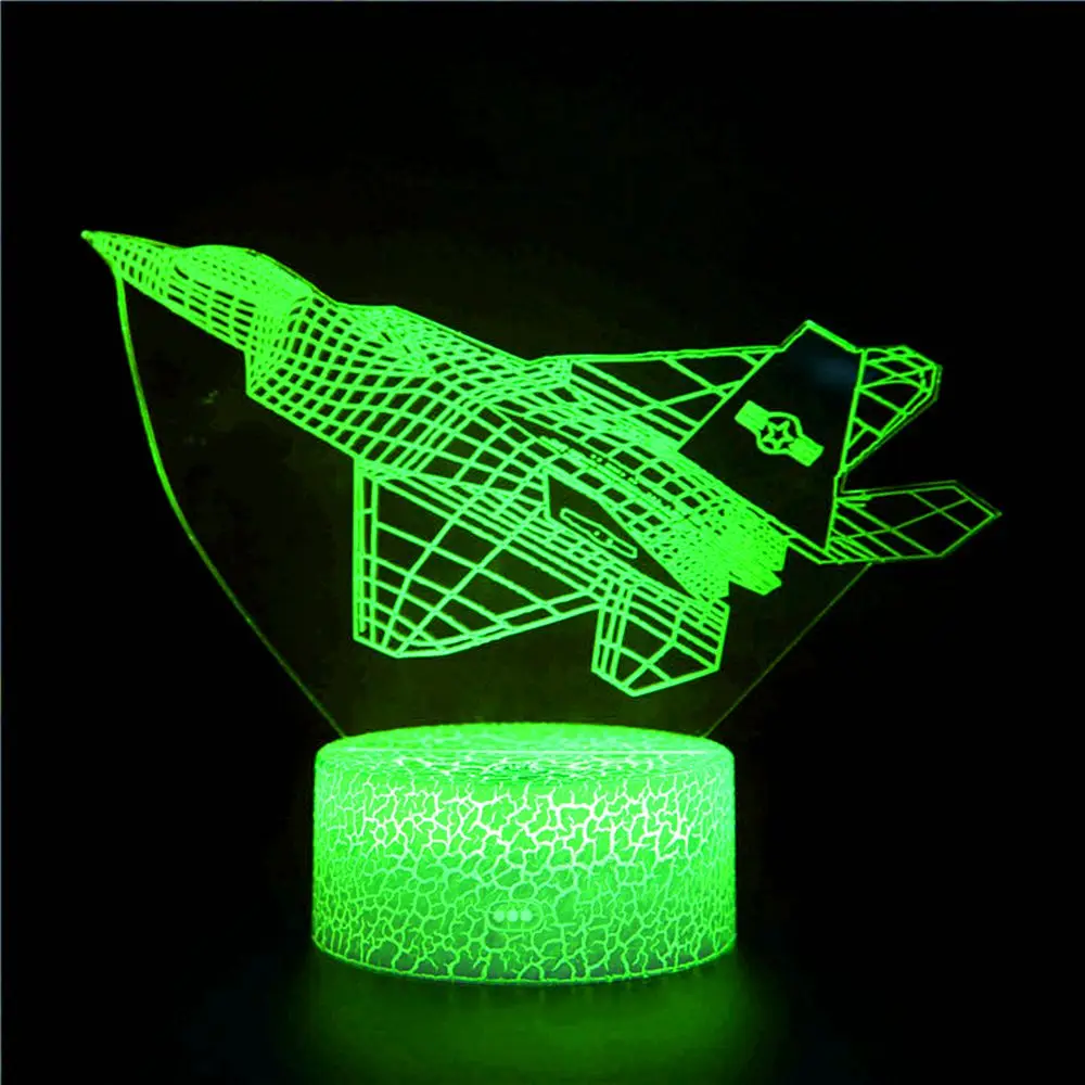 

3D night light airplane model a380 Airbus Boeing 747 airplane model flying airplane toy gift collection Christmas gift led light