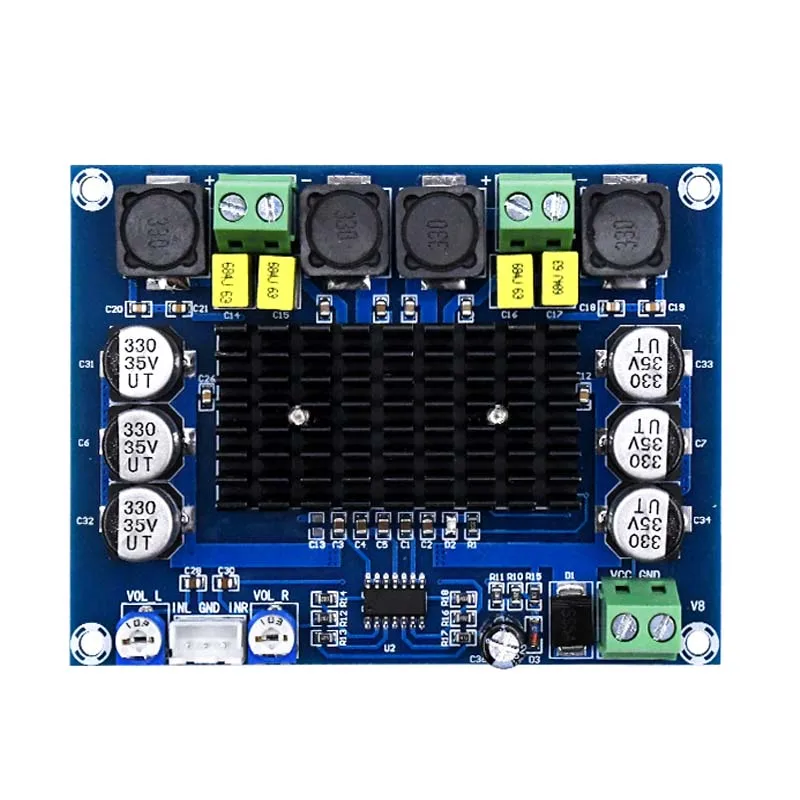 Lusya TPA3116D2 двухканальный стерео цифровым аудио Мощность Плата усилителя Hi Fi 120 Вт * 2