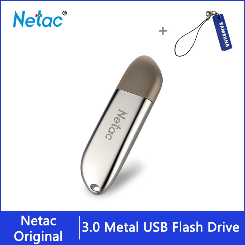 USB флеш накопитель Netac 32 64 128 16 Гб металлический Флешка ГБ 3 0 флешка диск на ключе
