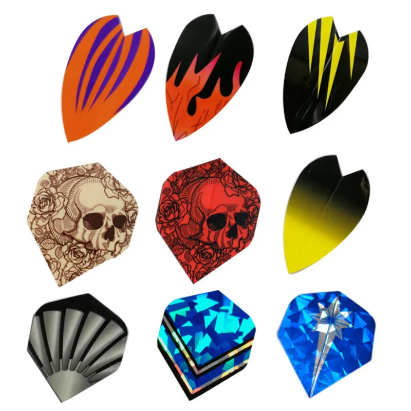 

New 54 Dart Wing Set Four Feather Dart Wing Dart Feather PET Dart Leaf Flight Color Mixing