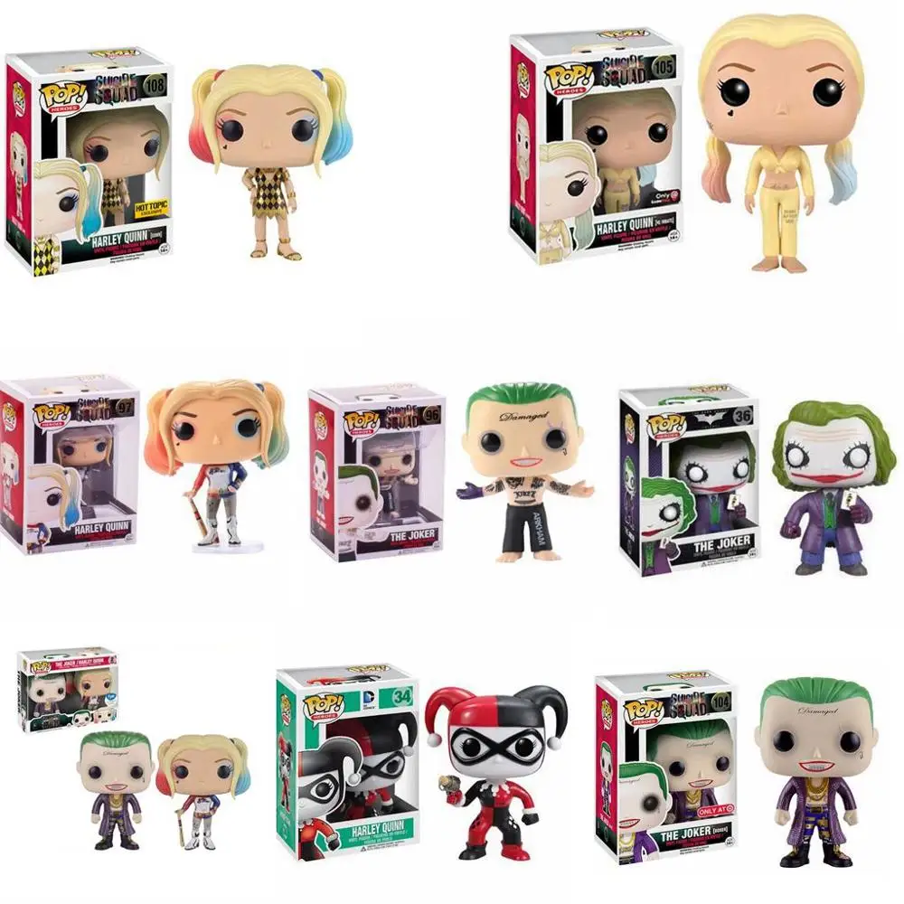 FUNKO POP DC Comics отряд самоубийц Джокер виниловые фигурки brinquedos собранные модели