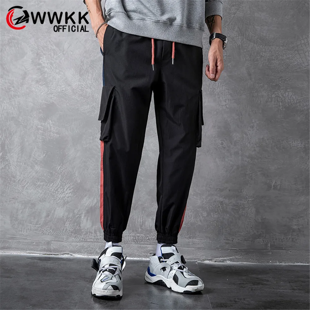 WWKK Новая мода мульти-карман Jogger спортивные штаны для мужчин фитнес брюки спортивны фитнес штаны повседневные спортивные штаны для бега уличные брюки