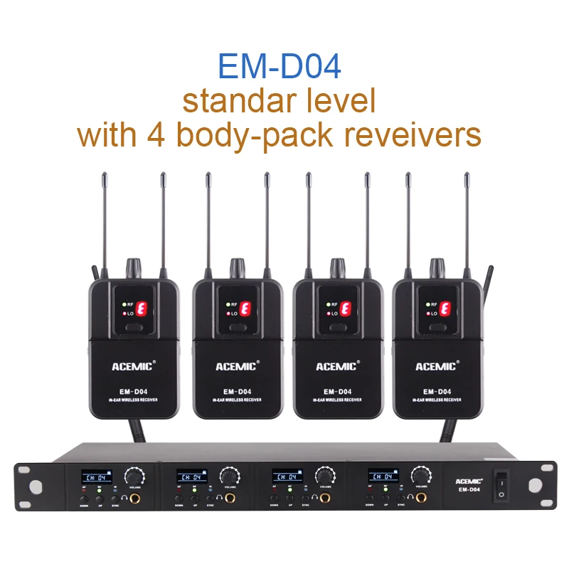 EM-D04 MAMKO ME-3200 In Ear Monitor Беспроводная система профессиональная для сценического представления 150 м дальность передачи - Color: EM-D04