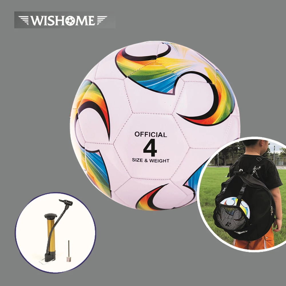 

Size 4 Football with Soccer Shoulder Bag PVC Soccer Ball Children Match Training Balls Outdoor Sports Backpack for Kids