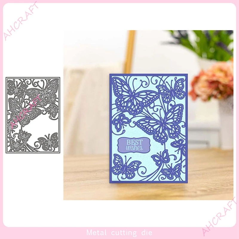 

metal cutting die lace butterfly border craft scrapbook card decorative die template for diy album paper card die stencil