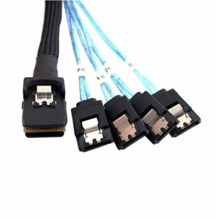 

Внутренний кабель для жесткого диска MINI SAS SFF-8087 36P To 4 SATA 7Pin HDD 1 м