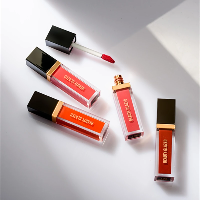Матовая жидкая помада BEAUTY GLAZED 24 цвета водостойкая увлажняющая гладкая стойкий