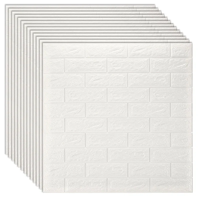 

77*70cm DIY 3D Brick Wall Stickers Living Room Decor Foam Waterproof Wall Covering Wallpaper For TV Background Kids Room