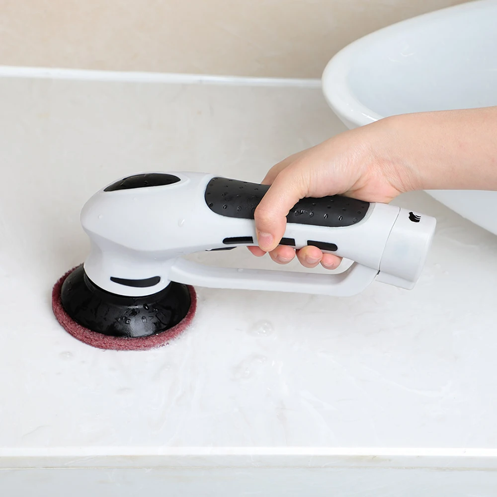 111 Wireless Handheld Electric Cleaner Waterproof IPX7 Cleaning Tool 4 Multifunctional Brush Head Labor-saving for kitchen | Бытовая