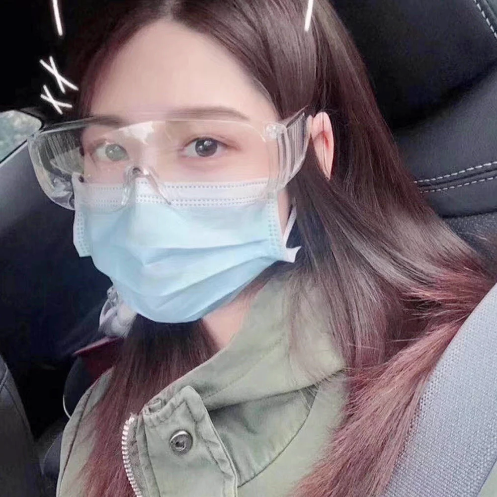 Safety Protective Goggles Glasses Work Prevent protect Eye Protection Anti-Dust Shock Transparent Eyepiece | Красота и здоровье