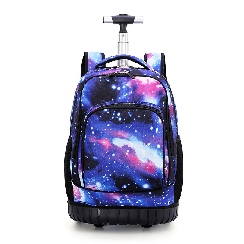 

2022 Wheeled Backpack Kids School Backpack on Wheels Trolley School Bag for Teenagers Girls Children School Rolling Backpack