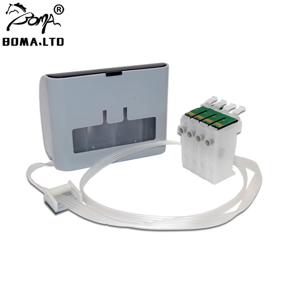 Непрерывная чернильная система BOMA.LTD T1281 Ciss оптом для чипа сброса Epson SX235W SX230 SX125 SX130