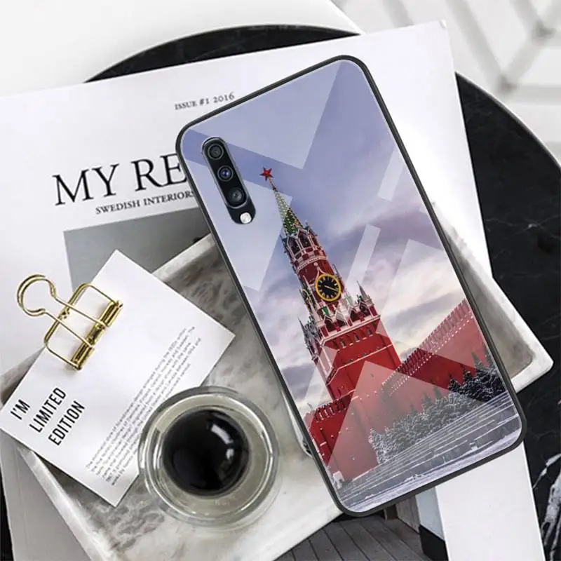 

Moscow The Red Square Glass Phone Case Back Shell For Xiaomi Redmi Note 7 5 4 6 6A Mi 8SE 8 6 Lite Mix 2 2s Note 3 Cover