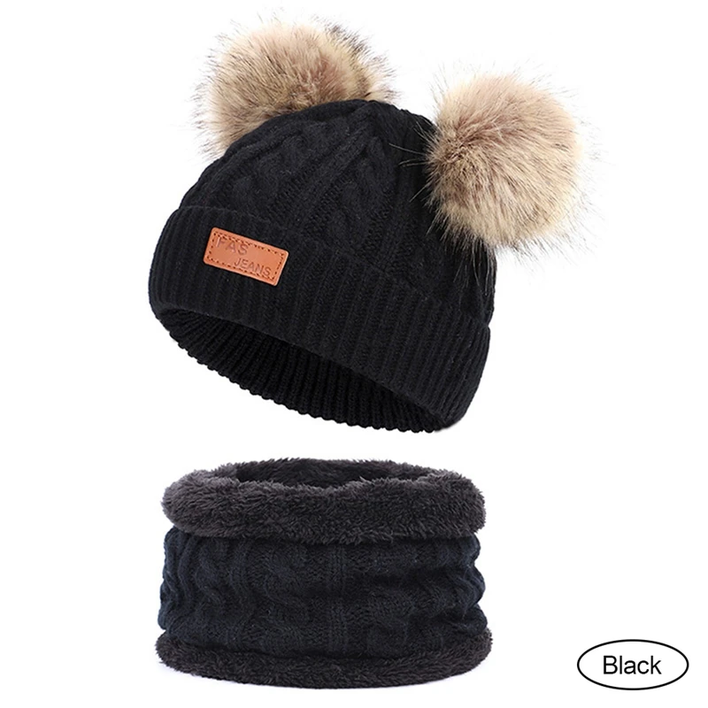 Комплект из 2 предметов шапка + шарф вязаный комплект теплая зимняя вязаная и для