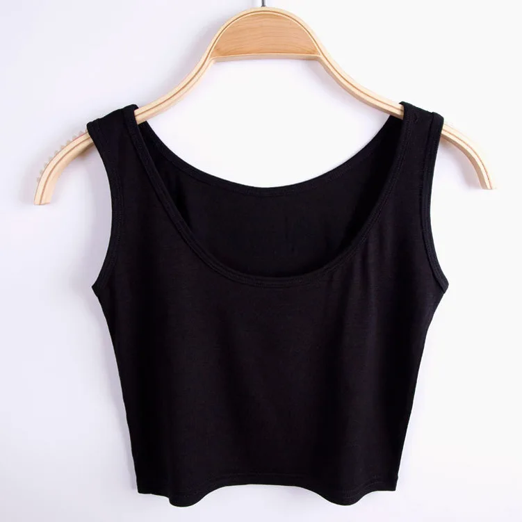 

Slim Fit Sleeveless Sexy Yoga Sports Vest With Navel Exposed Short Bottoming Vest