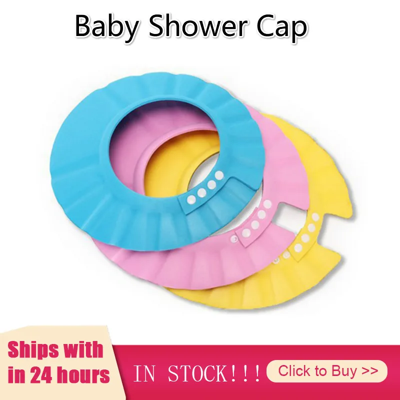 

Kids Bath Hat Adjustable Baby Shower Cap Protect Shampoo Hair Wash Shield For Children Infant Waterproof Cap Gorra Gorras Gorros