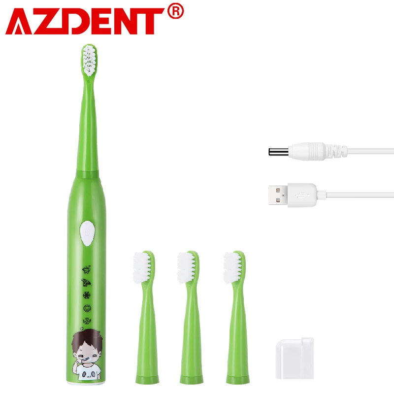

3-12years old Kids Children Sonic Electric Toothbrush 5 Modes IPX7 Waterproof 30S Reminder 2min Smart Timer DuPont Bristle