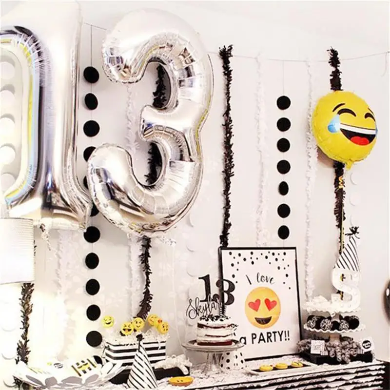 

2pcs 30/40 inch Rose Gold Sliver Number Foil Balloon congratulate 13 18 21 30 40 years old adult birthday party decor supplies