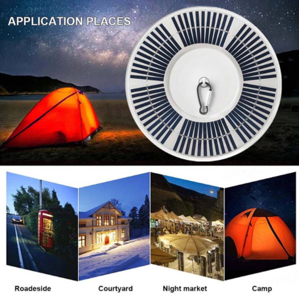 

136LED Bright Landscape Durable Camping Easy Install Outdoor Waterproof Solar Powered Courtyard Spindles Garden Flag Pole Light