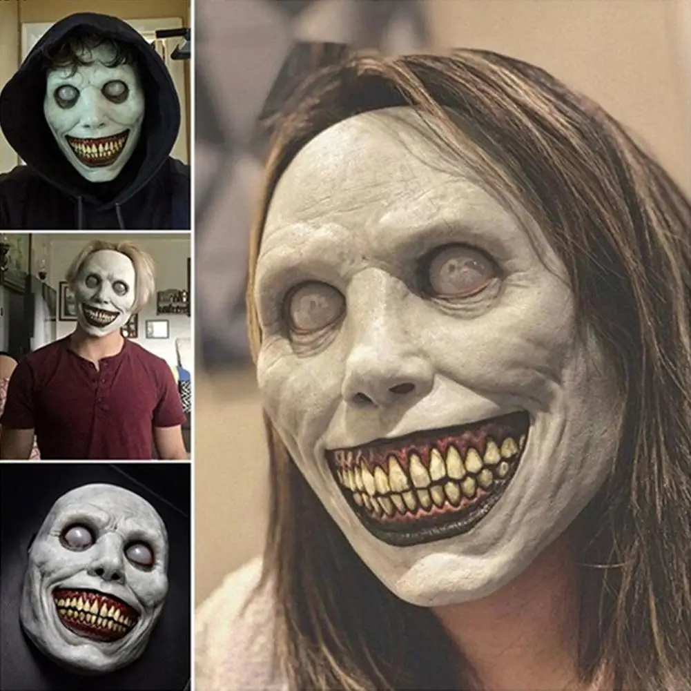 

Halloween Horror Mask Exorcist Smile Cosplay Decoration Props Free Size