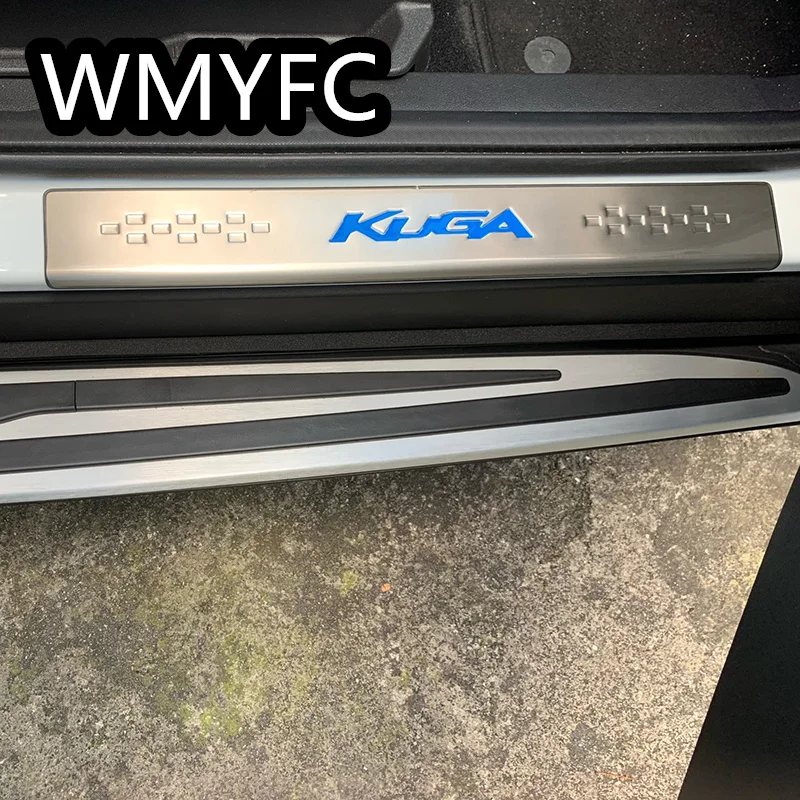 Накладка на порог из нержавеющей стали для Ford Kuga 2013 2014 2015 2016 2017 2018 2019|Хромирование|
