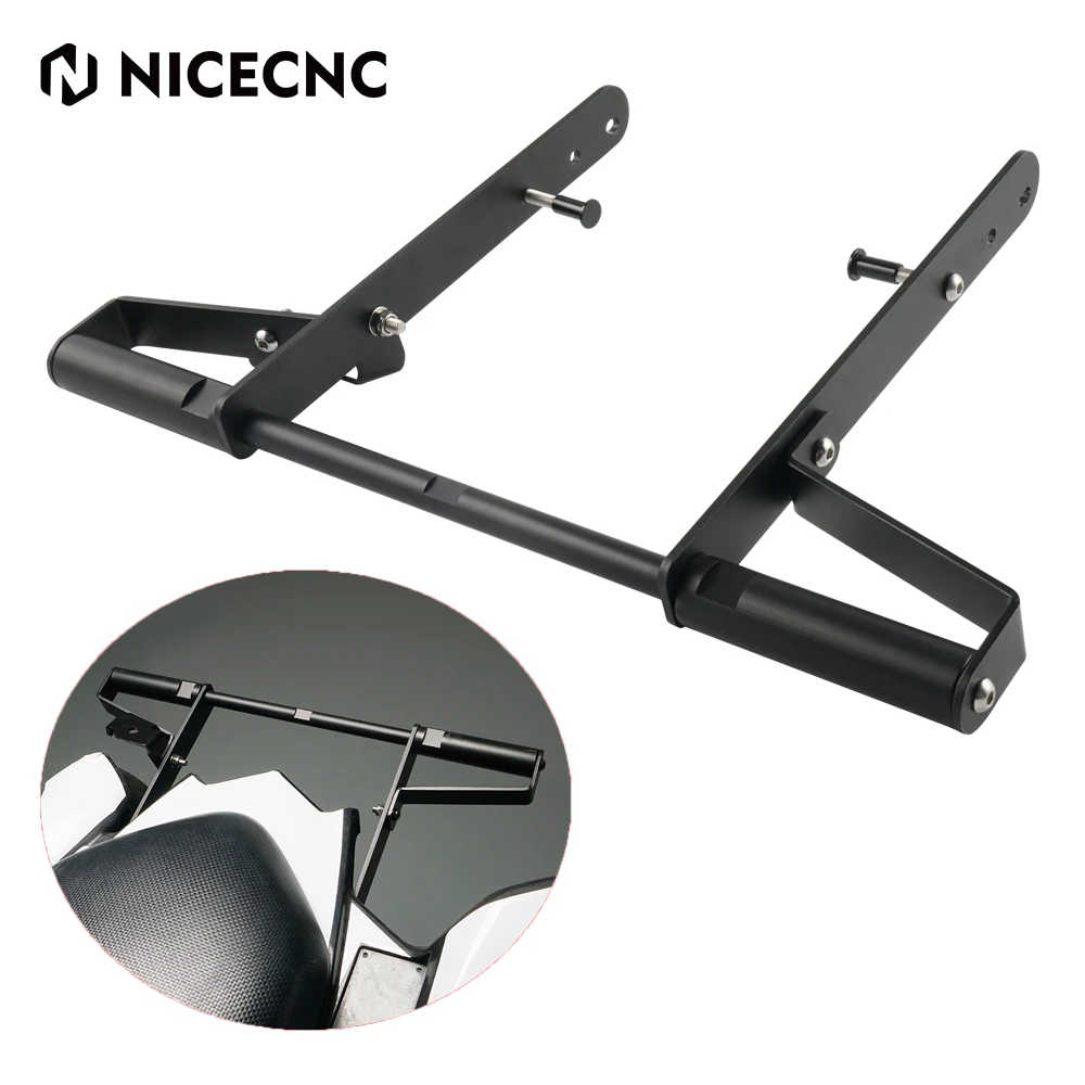 NICECNC Rear Carry Wide Grab Bar Bumper Subframe Bracket For Yamaha Raptor 700 2006-2022 2007 2008 2009 2010 YFM700 YFM700R YFM