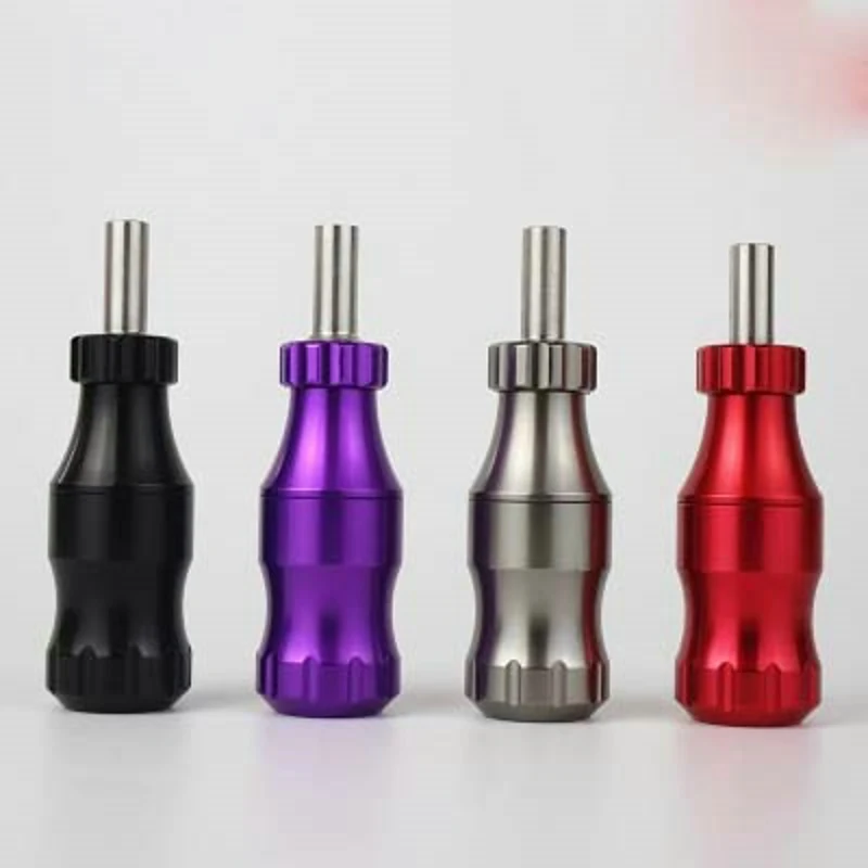 

tattoo grips steel Stainless Steel Advanced Tattoo One Needle Special Handle 25mm Needles Tattoos Adjustable Length Tatoo Grip