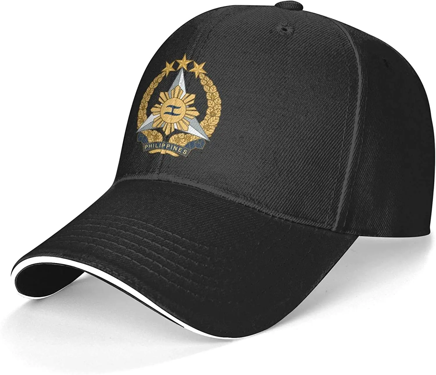 

Filipino Guatemala Flag Unisex Adjustable Baseball Cap Classic Sandwich Caps Trucker Casquette Hats Dad Hat Black