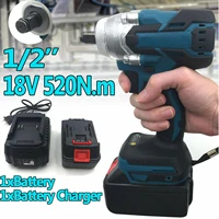18v 520n m impact wrench electric brushless screwdriver speed 12 socket wrench power tool rechargable led light with battery