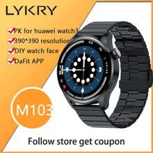 LYKRY SmartWatch 390*390 high resolution BT Call Women Men Watch PK for huawei watch3 Health Monitor Fitness Watches For xiaomi