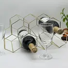 Хит продаж 2021, металлическая стойка для винных бутылок, держатель для хранения вина на 6 бутылок, протектор для вина, металлическая сотовая стойка для вина, ведра, инструмент
