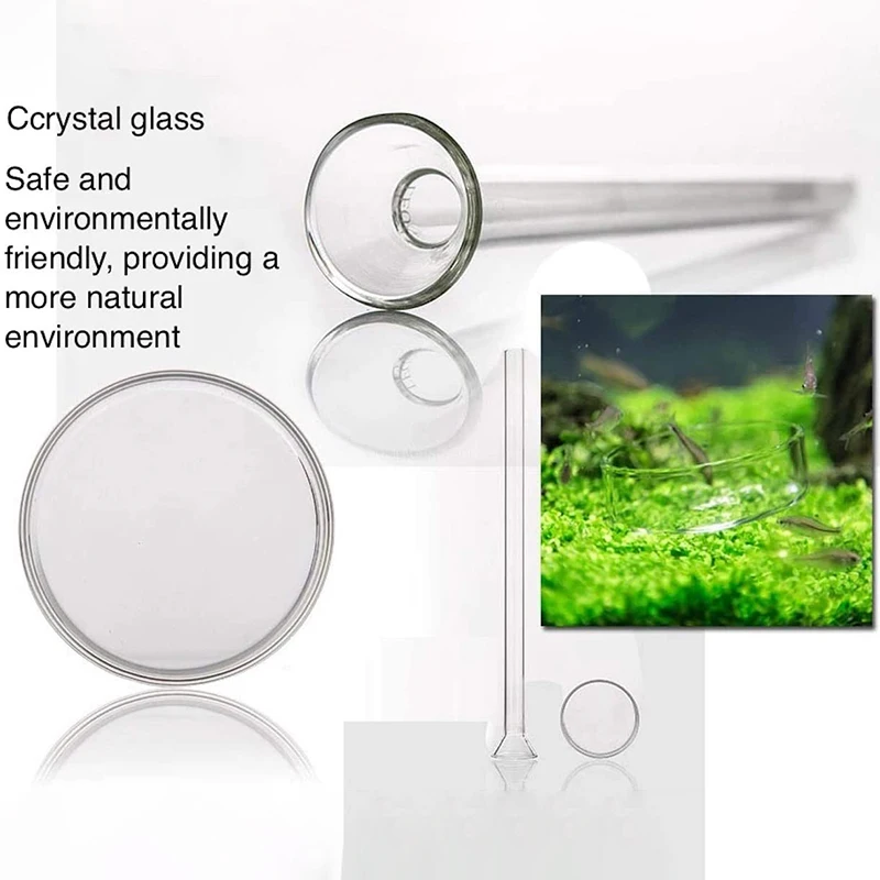 Shrimp Feeding Tube And Dishs Fish Tank Ring and Basin for Glass P7Ding |