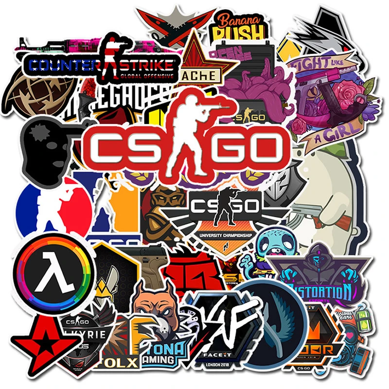 

10 Вт, 30 Вт, 50 шт./упак. Аниме игра CS GO Стикеры s скейтборд ноутбук гитары Чемодан прикольные граффити ретро-наклейка Стикеры Дети наклейка с ма...