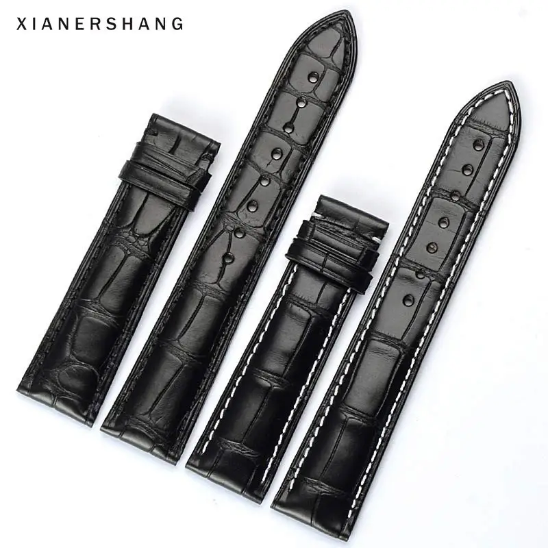 

New Crocodile Skin Strap Genuine Leather Belt Custom Universal Watchbands 19MM 20MM 22MM 24MM Top Handmade Alligator Watch Band
