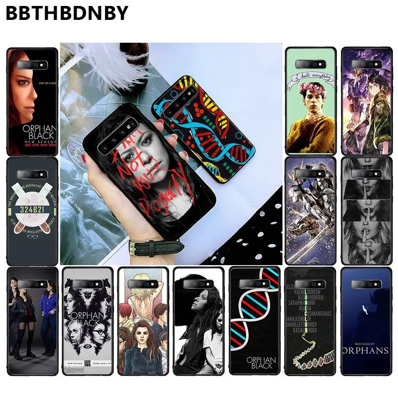 Чехол для телефона Orphan черный мягкий Силиконовый ТПУ чехол samsung S10 S9 plus S6 edge S7edge
