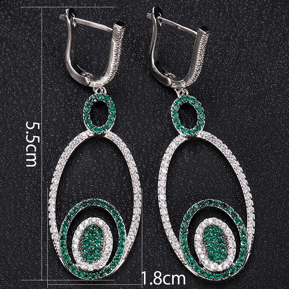 Janeklly тренд капли воды Висячие серьги для женщин аксессуары Полный кубический