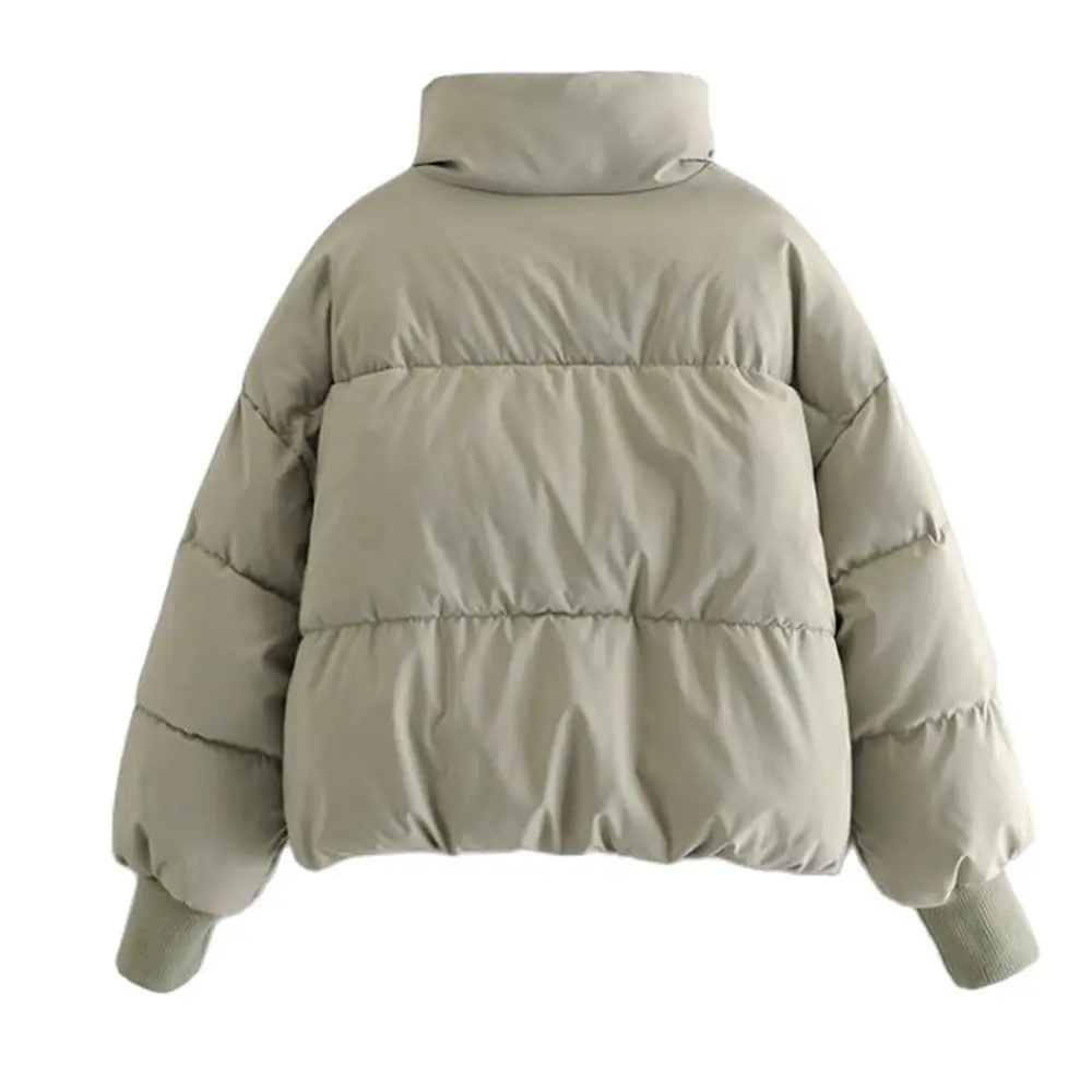 Autumn Winter Women Down Jackets Thicken Streetwear Parkas Long Batwing Sleeve Pockets Female Loose Coats Mujer Tops
