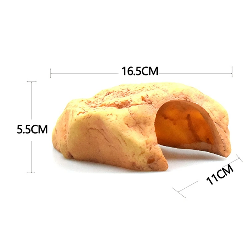 Декоративная пещера для рептилий аквариум полимерное украшение аквариума