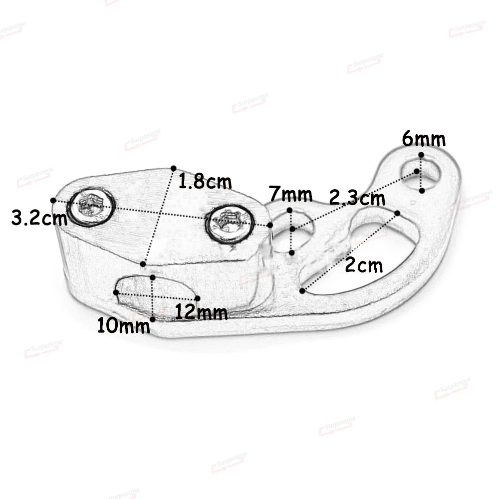 Мотоцикл Универсальный CNC Алюминий масляная труба трубопровод зажимы линия