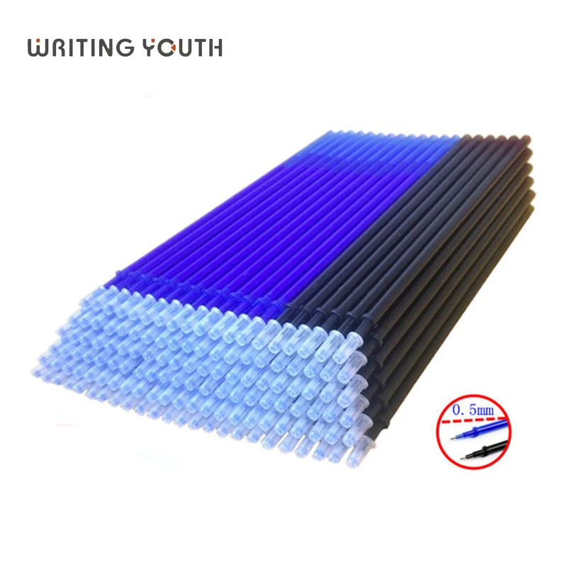 100 шт./компл. офисная гелевая ручка стержень со стираемыми чернилами ручки