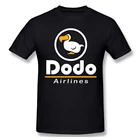 Повседневная футболка DODO AIRLINE, лидер продаж, футболка с перекрещивающимся животным новым горизонтом, футболки из 100% хлопка с круглым вырезом