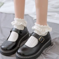 new cute socks ruffle socks lolita short socks cosplay costumes accessories nylon lace socks anime cartoon sweet girls hosiery