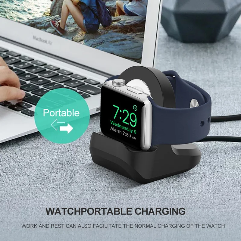 Charge Stand Holder Station for iWatch Series 1/2/3/4 Apple Watch Charging Dock Cable Portable | Мобильные телефоны и