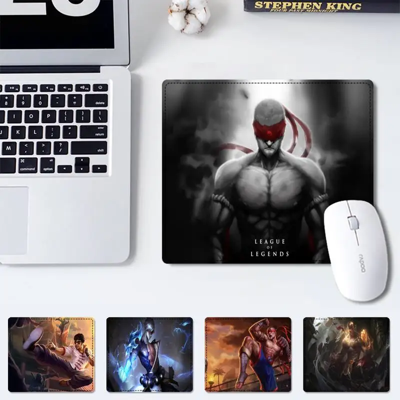 

Офисный коврик LOL Lee Sin, маленький размер, резиновый коврик для мыши, игровой плеер, Настольный коврик для компьютера, ноутбука, коврик для мыш...